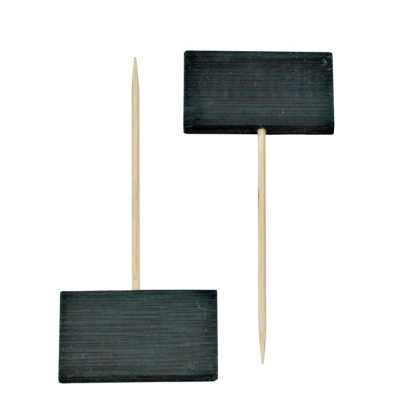 BLACK BAMBOO PICKS BLACK 90MM - 20 BOXES X 20PCS