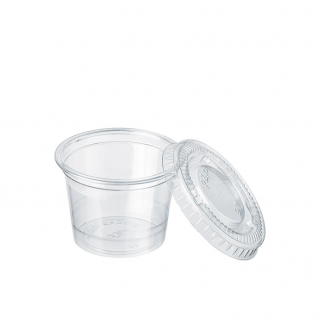 PET LID FOR 0.5 & 1 OZ PORTION CUP -50 X 100 PCS