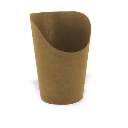 KRAFT WRAP CUP 210G+15PE BOTTOM 60MM FRIL 95XBACK 135MM - 20 X 50 PCS