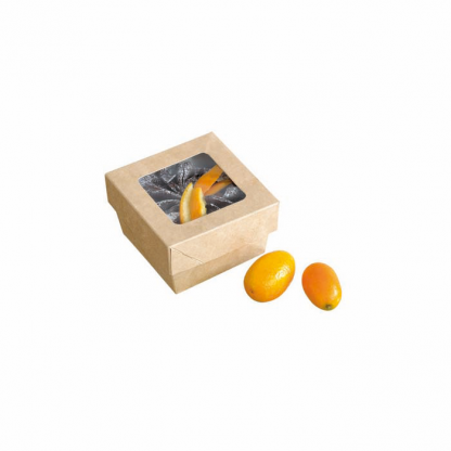 BROWN BOX WITH WINDOW 85X85 MM 10X25 PCS