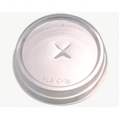 210GPLA200 PLA CLEAR LID WITH CROSS - 20 X 100 PCS