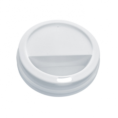 WHITE DOME LID PS FOR 12/16OZ HOT DRINK DIAM 90MM-10X100PCS