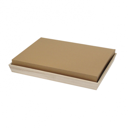 WOODEN MEAL TRAY NOA 390X290X40MM - 10 PCS