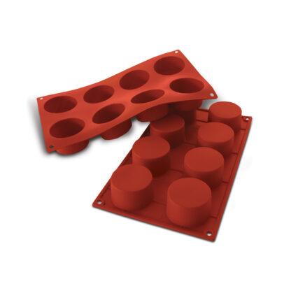 SF028 - SILICONE NR.8 CILINDRI ø60 H 35 MM TERRACOTTA
