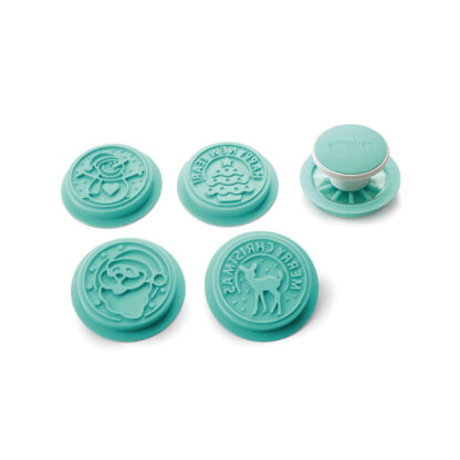 XMAS STAMP - SET 4 STAMPI IN SILICONE ø73 MM