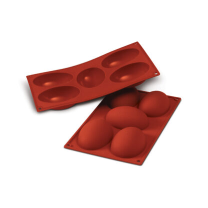 SF041 - STAMPO IN SILICONE N.5 HALF EGG 102X73 H 36 MM