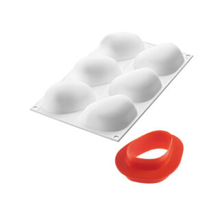 ZEN100 - STAMPO IN SILICONE 87X63 H 36 MM + CUTTER