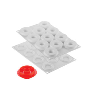 KIT LOOP 32 - SET 2 STAMPI IN SILICONE N.11 RING Ø 60/31 H 13 MM + CUTTER