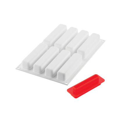 STRIPE ECLAIR 95 - SILICONE MOULD N.8 130X28 H 28MM + CUTTER
