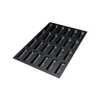SQ035 - 60X40 N. 24 MINIMAL BLACK SILICONE MOULD NAKED MM 120X35 MM H 34 MM