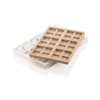 KIT BLOCCO T - CH021 TRITAN MOULD 75X75 H 16 MM + ICH021 SILICONE MOULD N.6