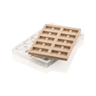 KIT BLOCCO B - CH022 TRITAN MOULD 75X38 H 16 MM + ICH022 SILICONE MOULD N.10