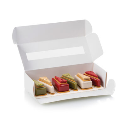 BOX KIT CAKE TO GO - SET 24 PCS BOXES + 144 SUPPORTS