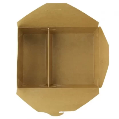 2-compartment kraft meal box X200 PCS (4X50PCS) - Image 5