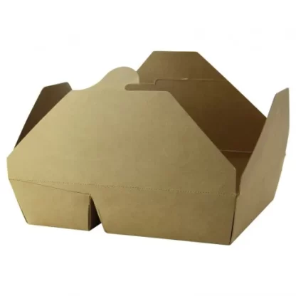 2-compartment kraft meal box X200 PCS (4X50PCS)