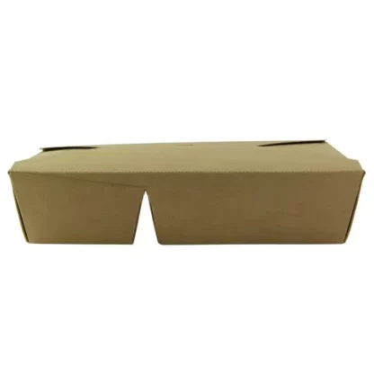 2-compartment kraft meal box X200 PCS (4X50PCS) - Image 3