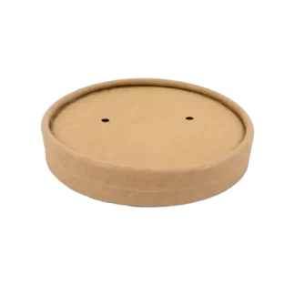 KRAFT PAPER LID 90MM X500PCS (10X50PCS)