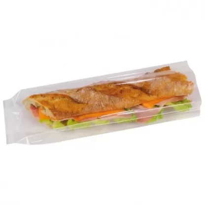 OPP CLEAR SANDW BAG  10+4X34CM WITH SIDE GUSSET - 10x 200 pcs