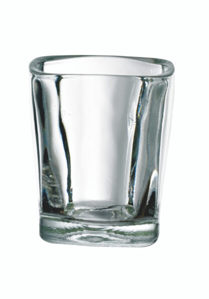 HOT SHOT MINI GLASS QUADRA D 50MM H 60 MM -4X12 PCS