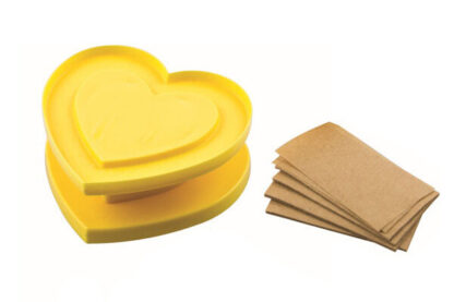 FOR YOU - TAGLIAPASTA A FORMA DI CUORE + 80 FOGLIETTI