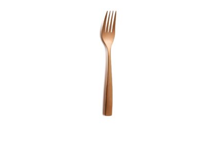 COPPER DESSERT FORK BCN SATIN COPPER
