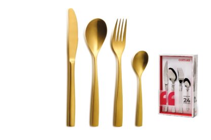 24 PIECES BCN SATIN GOLD