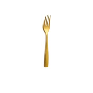 GOLD CAKE FORK BCN SATIN GOLD