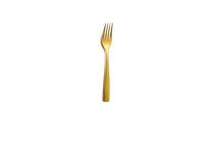 GOLD CAKE FORK BCN SATIN GOLD