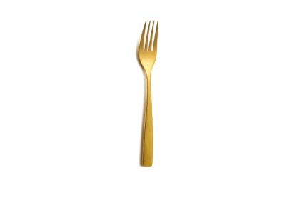 GOLD DESSERT FORK BCN SATIN GOLD