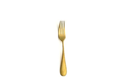 DESSERT FORK CONTOUR 18/10 4MM. VINTAGE GOLD