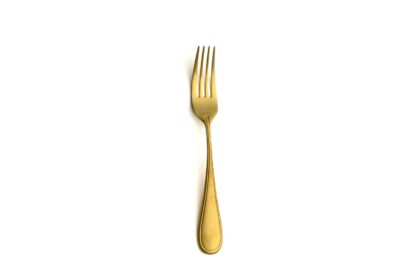 TABLE FORK CONTOUR 18/10 4MM. VINTAGE GOLD