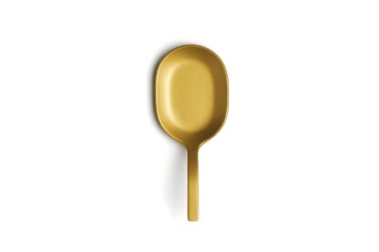 VINTAGE GOLD OVAL TASTING SPOON LAB 18/10 VINTAGE GOLD