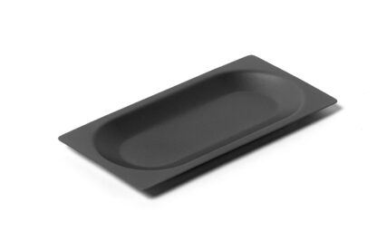 1/2 RATION OVAL PLATE ICE BLACK LAB 18/10 ACCESSORIES