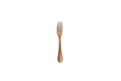 CAKE FORK SANGIOVESE 18/10 3,5MM. VINTAGE COPPER
