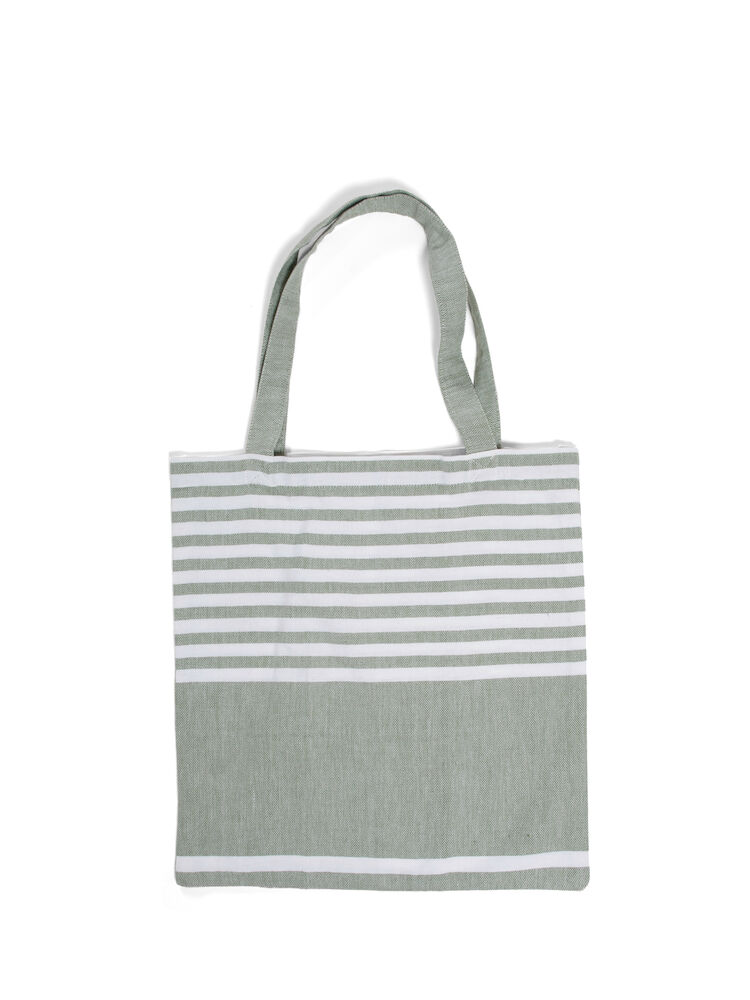 Sagaform Ella hamam puuvillakassi, vihreä