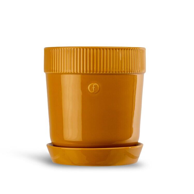 Sagaform Elise ruukku keskikoko, keltainen