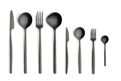 24 PIECES ATLANTIDA 18/10 6MM. ICE BLACK - Image 2