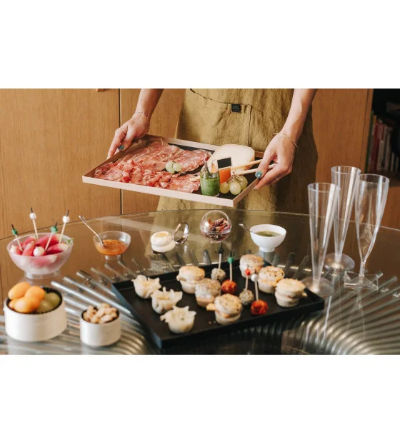 STRAIGHT EDGE KRAFT/BLACK CATERLUX ATLAS TRAY 1/1 - Image 3