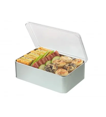 ALUMINIUM BENTO + PS LID 195x125x60 (CA=10)