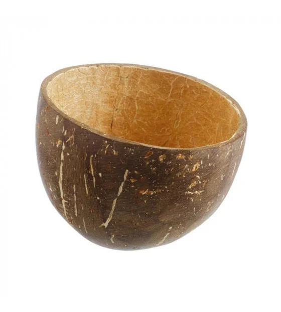 NATURAL COCONUT ROUND BOWL 25CL (CA=120)