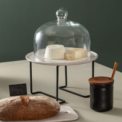 BOUTIQUE Honey jar 12 w/ wood lid and scoop, Mount - Image 2
