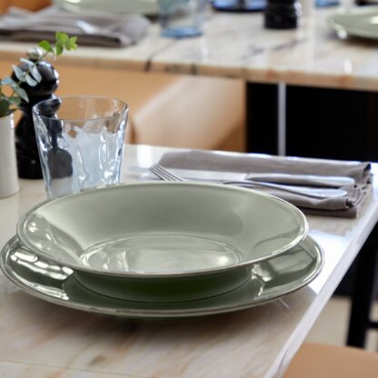 FRISO Soup/pasta plate 26, Sage green - Image 2