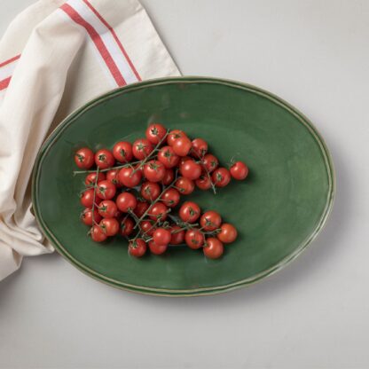 FONTANA Oval platter 40, Forest green - Image 2