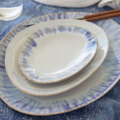 BRISA Oval dinner plate/platter 27, Ria blue - Image 4