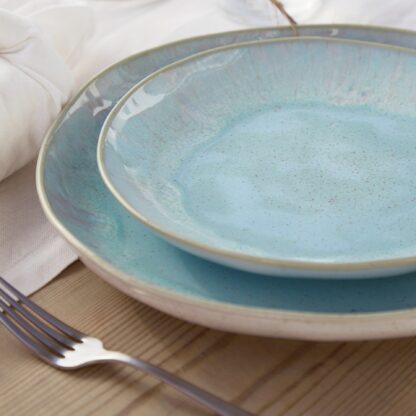 EIVISSA Salad/dessert plate 22, Sea blue - Image 3