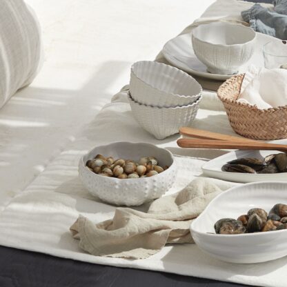 APARTE Shell footed bowl 14cm, White - Image 3