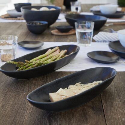 BOUTIQUE Oval platter 33, Matte black - Image 3