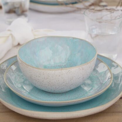 EIVISSA Salad/dessert plate 22, Sea blue - Image 4