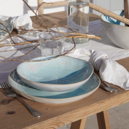 EIVISSA Soup/pasta bowl 23, Sea blue - Image 5