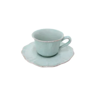 IMPRESSIONS Tea cup and saucer 0.22 L, Robin's Egg